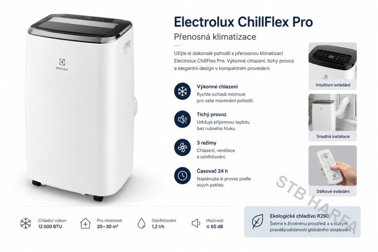 Přenosná klimatizace Electrolux ChillFlex Pro