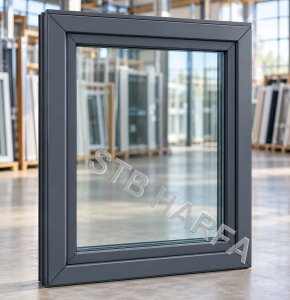 Okno 100x120 antracit TROJSKLO 